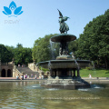 hand-carved of bronze antique angel fountain statue